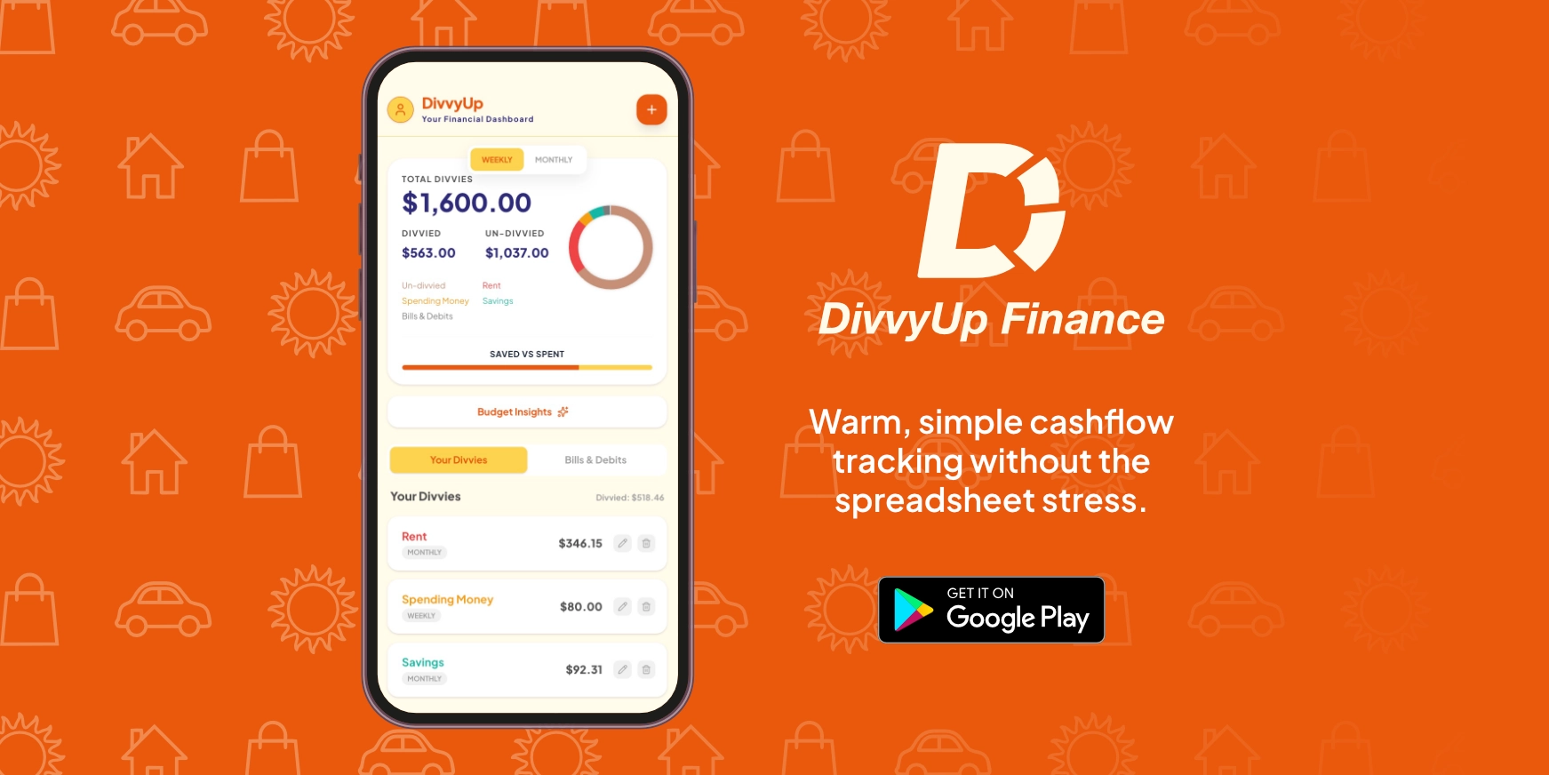 DivvyUp Finance App Overview Hero
